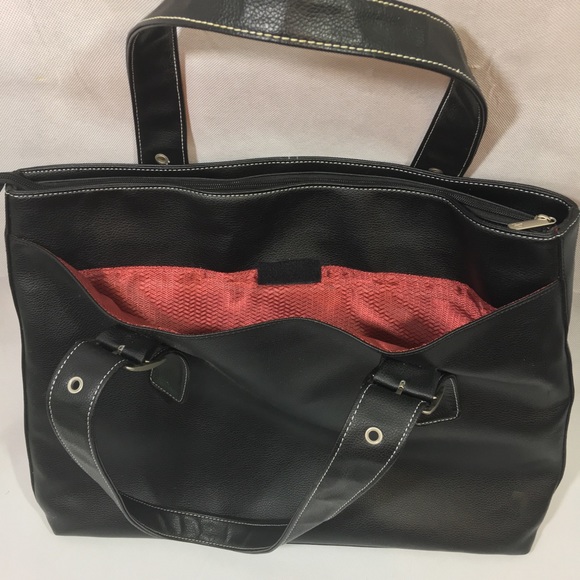 Solo Classic Laptop Tote Bag Briefcase Black - Picture 2 of 9